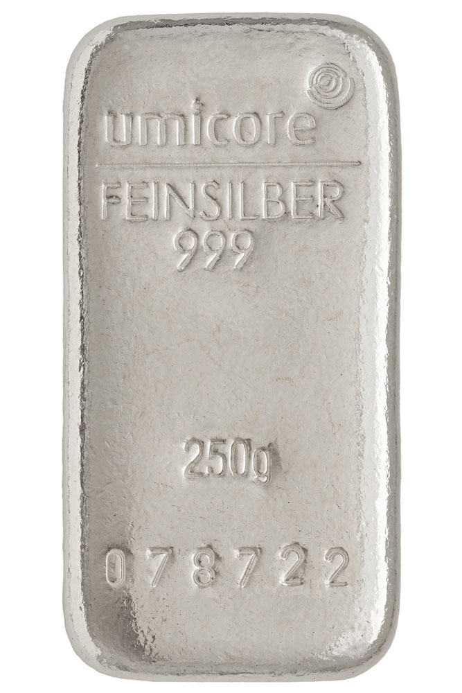 GRUPPO Umicore 100g Fine Silver feinsilber 999 BAR 